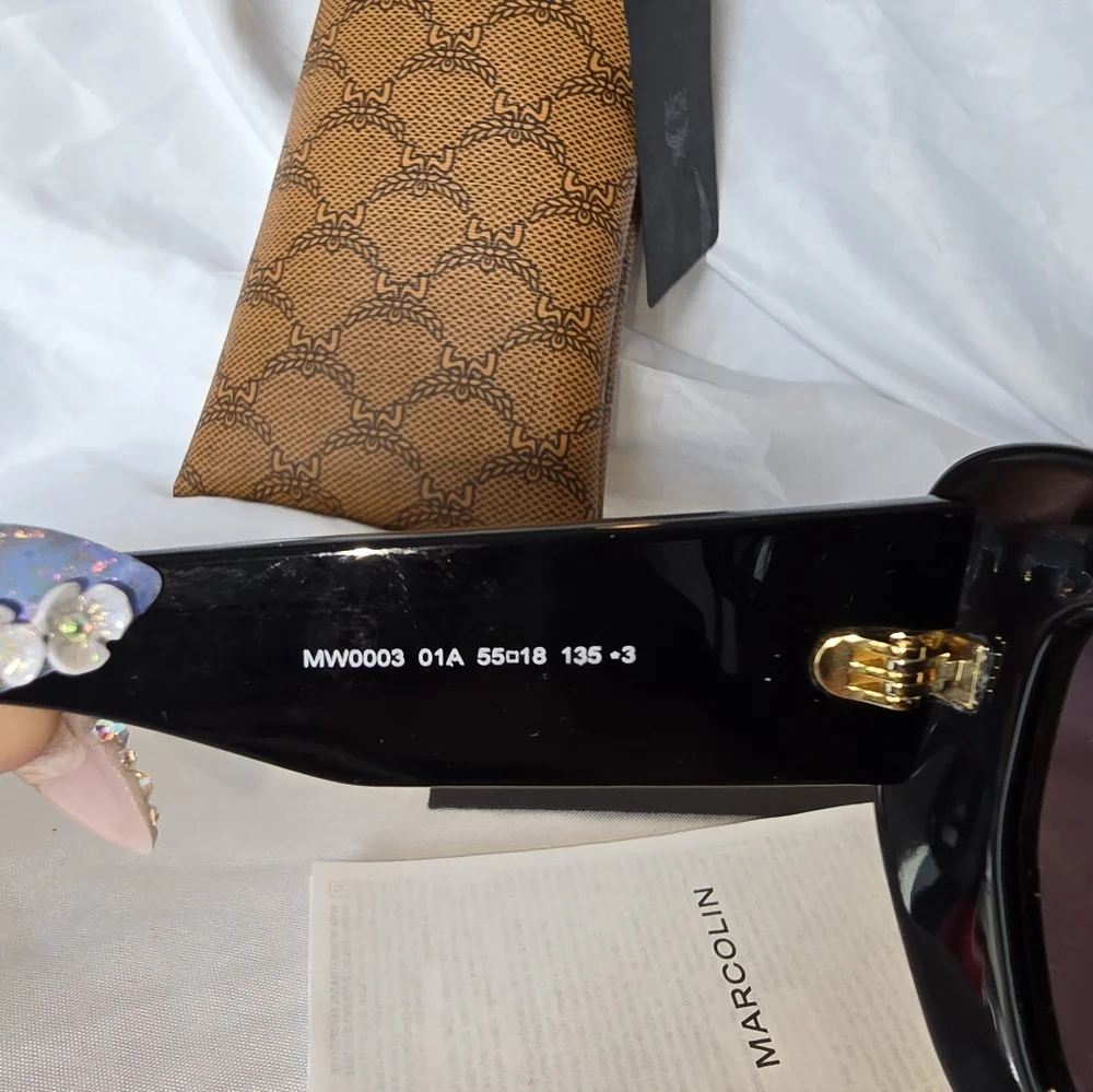 MCM Black Designer Sunglasses Nwt - Picture 6 of 9